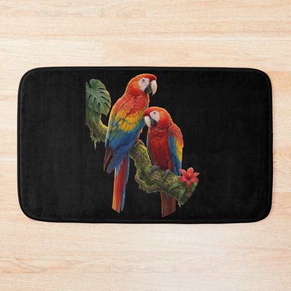 Item preview, Two Scarlet Macaws Tropical Portrait — Bird Lover Gift designed and sold by Zippy Creation.