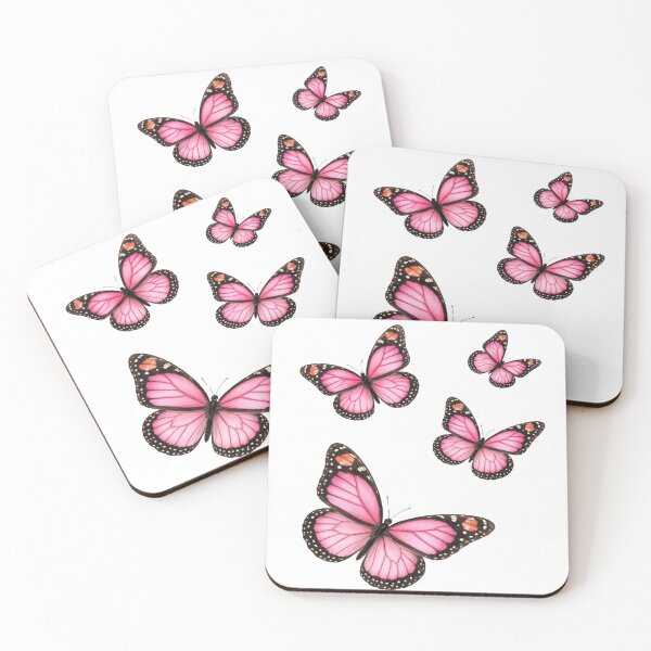 Item preview, Soft Pink Butterflies - Elegant Minimal Nature Design designed and sold by TTStudio.