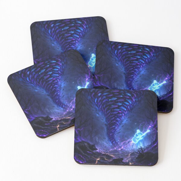 Item preview, Electric Storm Guitarist – Dark Fantasy Energy Art designed and sold by KnitOfShadoF.