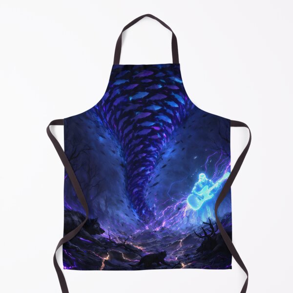 Item preview, Electric Storm Guitarist – Dark Fantasy Energy Art designed and sold by KnitOfShadoF.