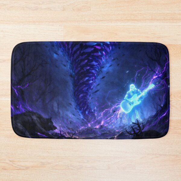 Item preview, Electric Storm Guitarist – Dark Fantasy Energy Art designed and sold by KnitOfShadoF.