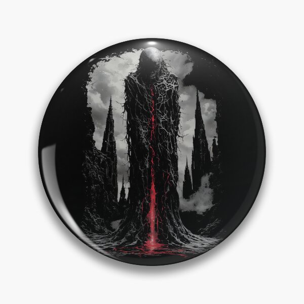 Item preview, Cracked Shadow Figure Dark Gothic Horror Art (BLACK) designed and sold by MorbidDreams.