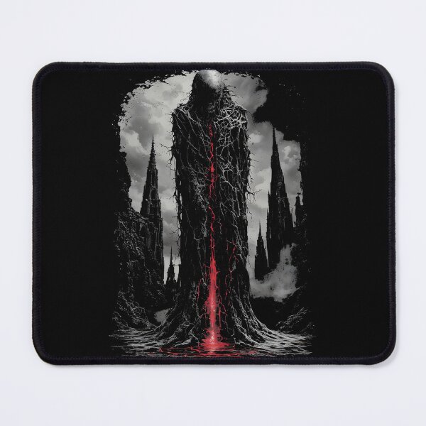 Item preview, Cracked Shadow Figure Dark Gothic Horror Art (BLACK) designed and sold by MorbidDreams.