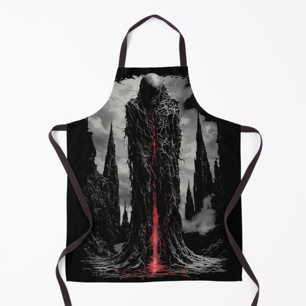 Item preview, Cracked Shadow Figure Dark Gothic Horror Art (BLACK) designed and sold by MorbidDreams.