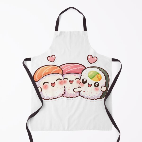 Item preview, Cute Kawaii Sushi Roll – Japanese Food Lover Sticker designed and sold by DesignEG.