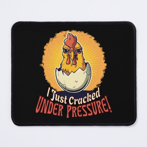 Item preview, I Just Cracked Under Pressure Funny Easter Chicken – Angry Egg Humor Design designed and sold by TestudoDesign.