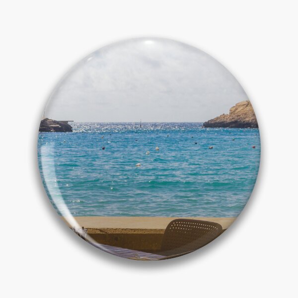 Item preview, Seaside Restaurant Table With Chairs Overlooking Turquoise Mediterranean Bay Through Open Window designed and sold by Nmallia.