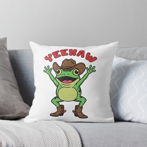 Item preview, Happy Yeehaw Cowboy Frog in Boots and Hat designed and sold by TeeARTHY.
