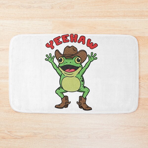 Item preview, Happy Yeehaw Cowboy Frog in Boots and Hat designed and sold by TeeARTHY.
