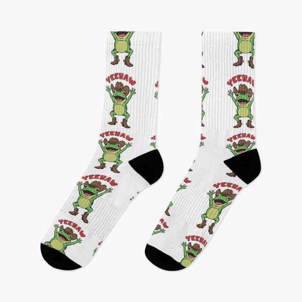 Item preview, Happy Yeehaw Cowboy Frog in Boots and Hat designed and sold by TeeARTHY.