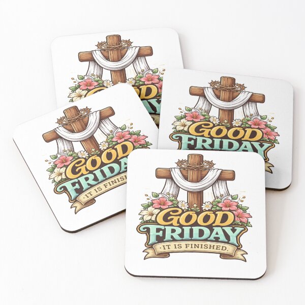 Item preview, Good Friday Christian Cross  | It Is Finished Religious Easter  designed and sold by InspiredCreatives.