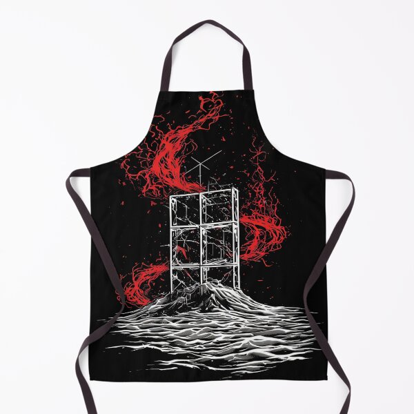 Item preview, Abstract Energy Cube Dark Surreal Geometric Art (BLACK) designed and sold by MorbidDreams.