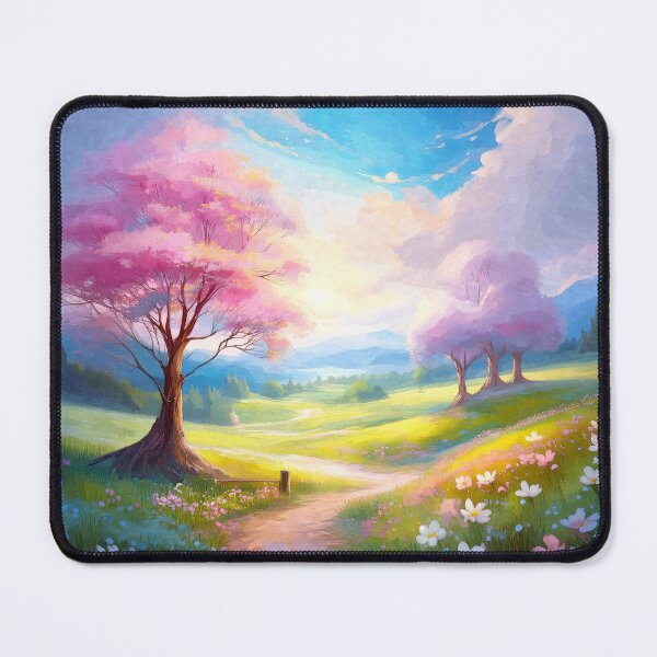 Item preview, Colorful Cherry Blossom Landscape designed and sold by SalonOfArt.