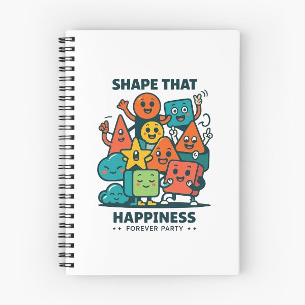 Item preview, Shape That Happiness Forever Party — Cute Geometric Character Doodle | Retro Kawaii Shapes Illustration designed and sold by Colorful-Garden.