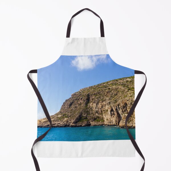 Item preview, Turquoise Sea and Rocky Coastal Cliff Under Blue Sky, Sunny Seascape for Travel and Relaxation designed and sold by Nmallia.
