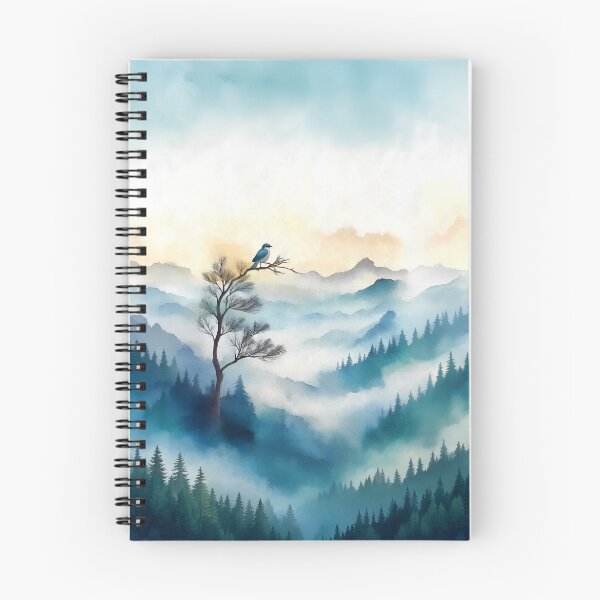 Item preview, Birdseye View Misty Mountains designed and sold by SalonOfArt.