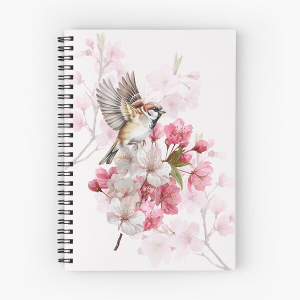 Item preview, Sparrow and Cherry Blossoms designed and sold by SalonOfArt.
