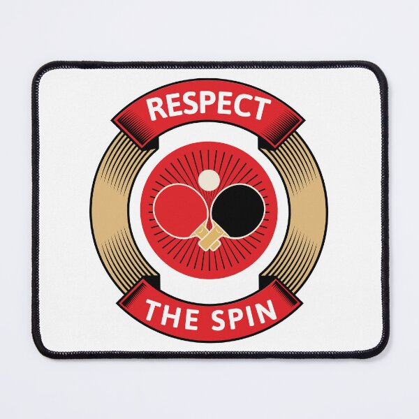 Item preview, Respect The Spin – Vintage Table Tennis Badge Ping Pong T-Shirt designed and sold by OhMyPingCo.