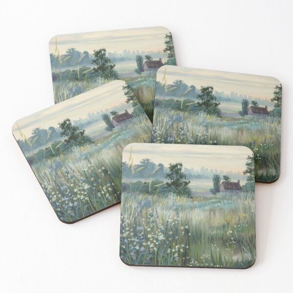 Item preview, French Countryside Landscape Painting, Wildflower Meadow Art, Provence Style Wall Art, Impressionist French Field Decor designed and sold by CARRAANN.
