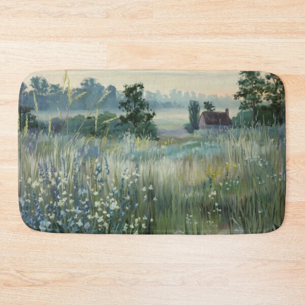Item preview, French Countryside Landscape Painting, Wildflower Meadow Art, Provence Style Wall Art, Impressionist French Field Decor designed and sold by CARRAANN.