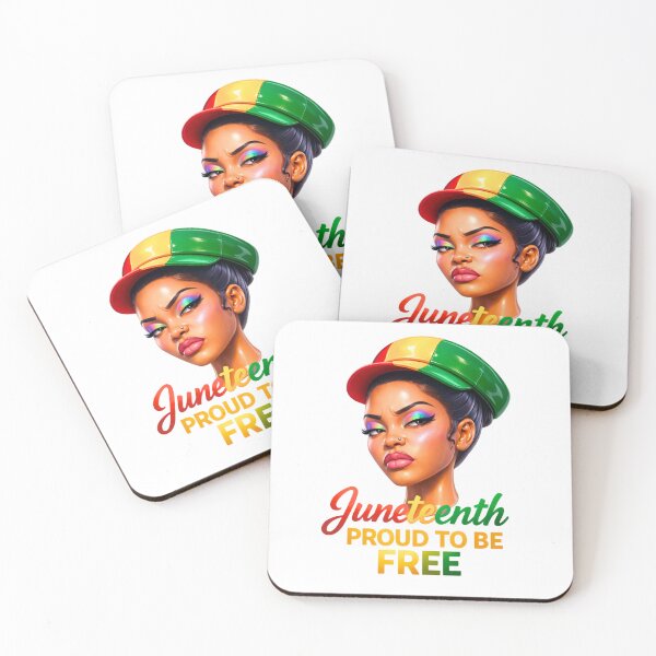 Item preview, Juneteenth Proud to Be Free – Afro Pride Black Woman Illustration, Freedom Celebration Design designed and sold by ArtSpark Studio.
