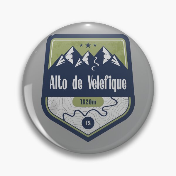 Item preview, Velefique Pass Spain Mountain Road Badge designed and sold by CynthiaGraphics.