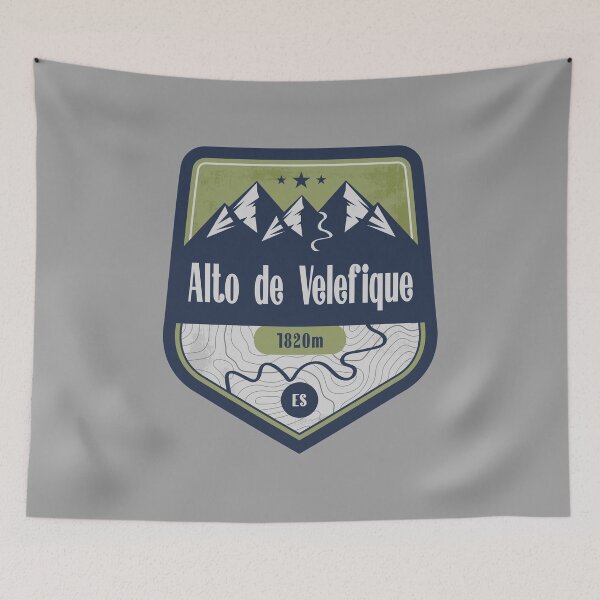 Item preview, Velefique Pass Spain Mountain Road Badge designed and sold by CynthiaGraphics.