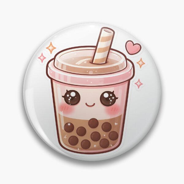 Item preview, Cute Kawaii Bubble Tea Character – Boba Lover Sticker designed and sold by DesignEG.