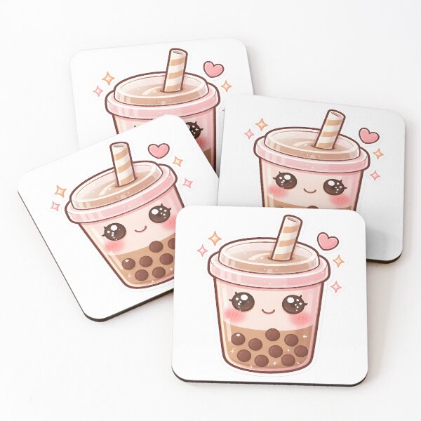 Item preview, Cute Kawaii Bubble Tea Character – Boba Lover Sticker designed and sold by DesignEG.