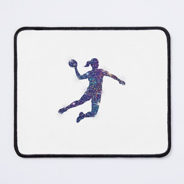 Item preview,  Glitter Galaxy Athlete – Girl Handball Star Silhouette designed and sold by SOUFIANE1991.