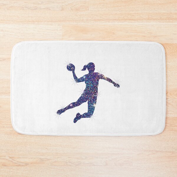 Item preview,  Glitter Galaxy Athlete – Girl Handball Star Silhouette designed and sold by SOUFIANE1991.