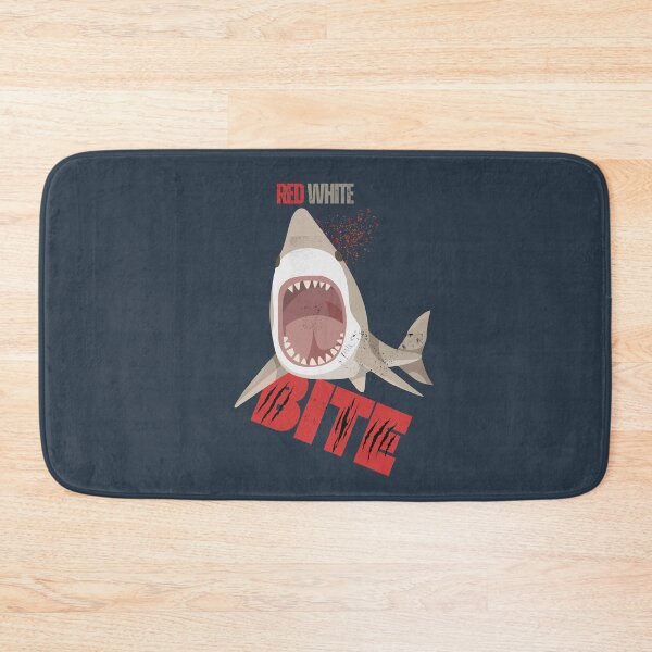 Item preview, Red White Bite Shark T-Shirt – Funny Patriotic Shark Attack Graphic, Summer Beach Humor Tee, Bold Ocean Predator Design designed and sold by HOUSE OF TIST.