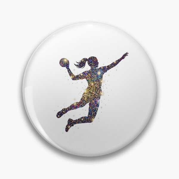 Item preview, Glitter Galaxy Athlete – Girl Handball Star Silhouette designed and sold by SOUFIANE1991.