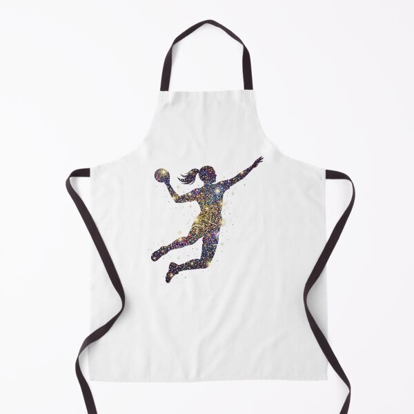 Item preview, Glitter Galaxy Athlete – Girl Handball Star Silhouette designed and sold by SOUFIANE1991.