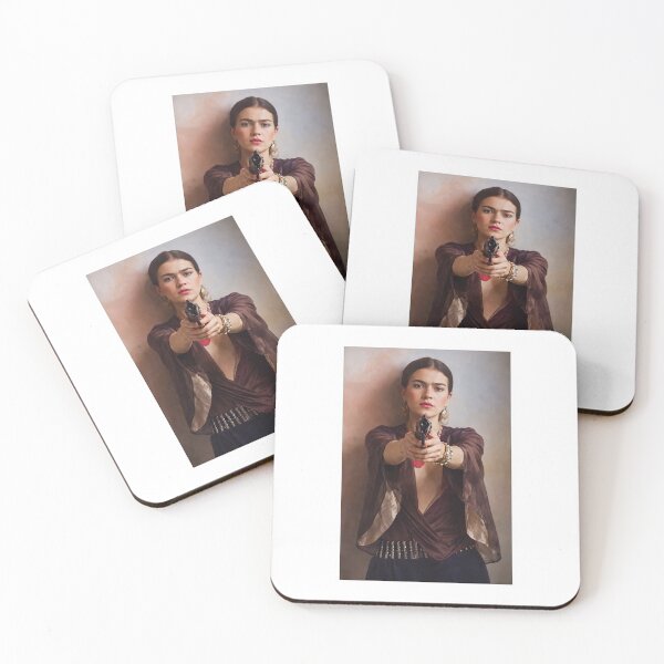 Item preview, Frida Kahlo Holding a Pistol designed and sold by TeeARTHY.