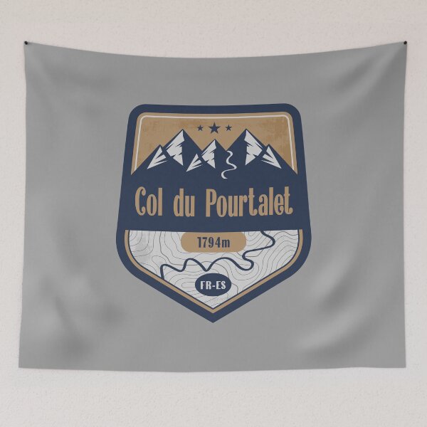 Item preview, Pourtalet Pass Pyrenees Road Badge designed and sold by CynthiaGraphics.