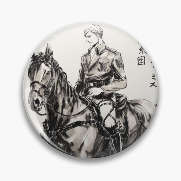 Item preview, Erwin Smith Sumi-e  designed and sold by AnimeArsenalPrints.