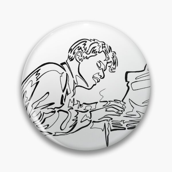 Item preview, Glenn Gould at the piano designed and sold by Pomponovitch.