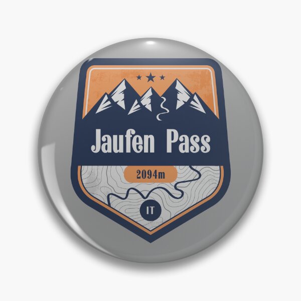Item preview, Jaufen Pass Italy Alpine Road Badge designed and sold by CynthiaGraphics.