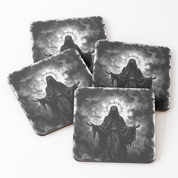 Item preview, Occult Ritual Summoner Dark Gothic Horror Art (WHITE) designed and sold by MorbidDreams.