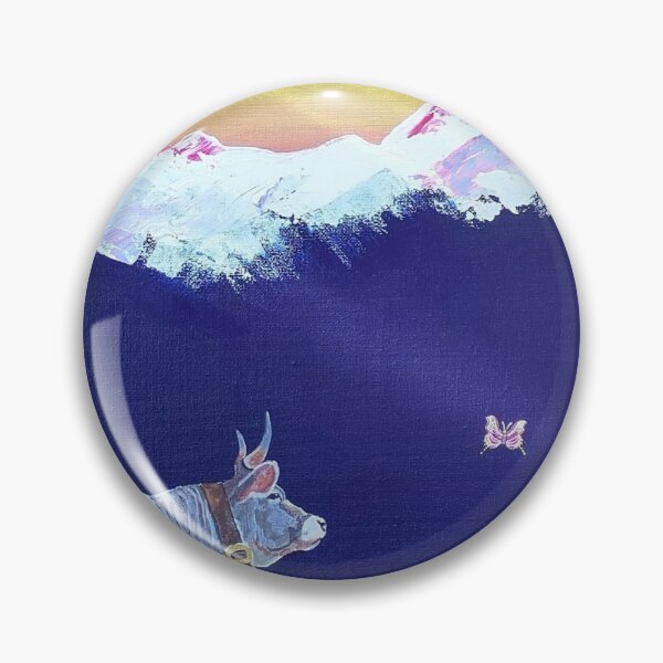 Item preview, With Love From A to B (cows and butterflies flying over the alps) designed and sold by LucyEShaw.