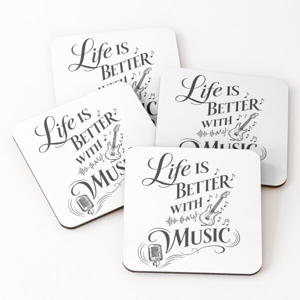 Artikelvorschau, „Das Leben ist schöner mit Musik“-T-Shirt – Vintage-Geschenk für Musikliebhaber, Gitarren- und Mikrofon-Design, Musiker-T-Shirt entworfen und verkauft von bazstees54.