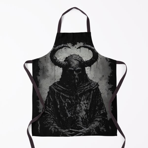 Item preview, Occult Ritual Priest Hooded Figure Dark Gothic Horror Art (BLACK) designed and sold by MorbidDreams.