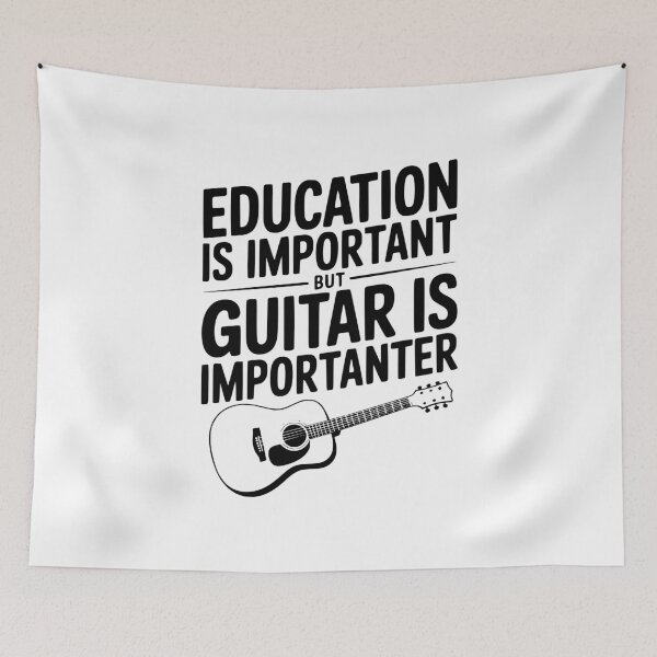 Item preview, Education is Important Guitar is Importanter designed and sold by Frank Ring.