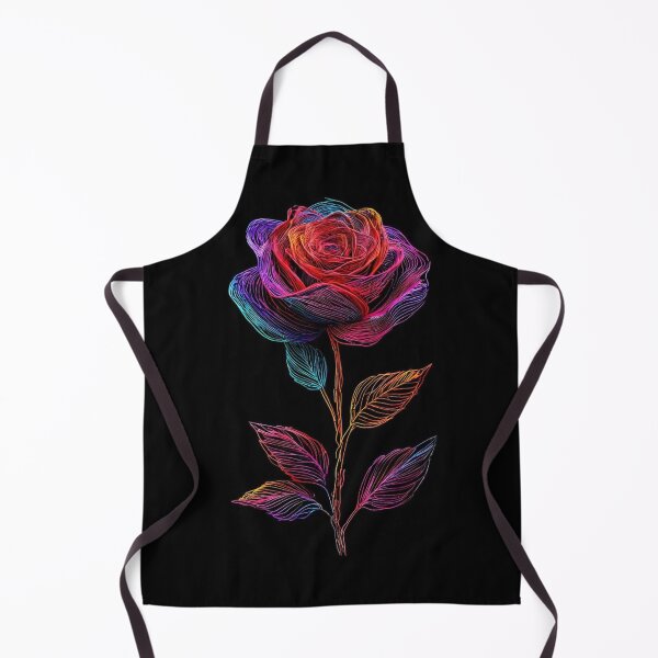 Item preview, Vibrant Neon Rose: Electric Line Art Design designed and sold by Siriusvibes.