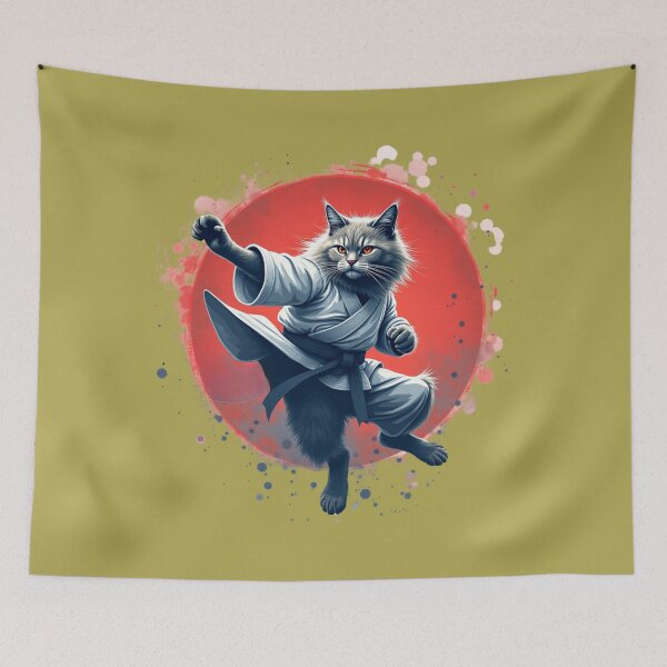 Item preview, Cat Judo Shirt Just a Cat who love Judo, Martial Arts Gift for Women, Man Judoka Tee  designed and sold by MalwasBasket.