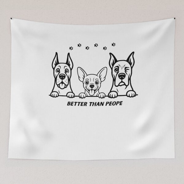 Item preview, funny dog shirt -better than people dog lover humor desing designed and sold by Zigzxxxx.