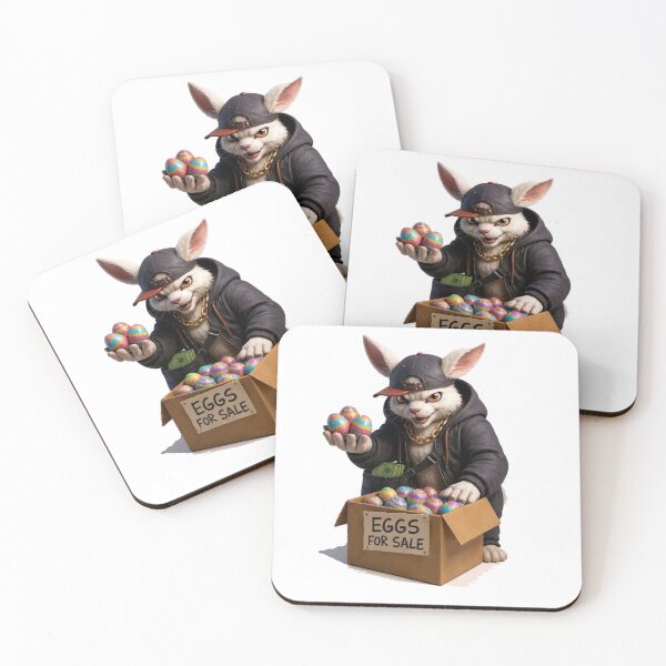 Item preview, A cool street-style Easter bunny with attitude. Perfect for those who like modern, edgy holiday vibes. Great for Easter gifts and streetwear lovers. designed and sold by RØNI AI.