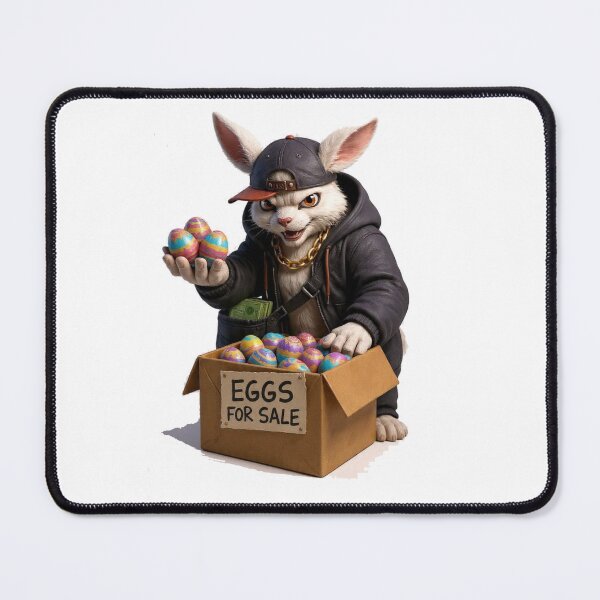 Item preview, A cool street-style Easter bunny with attitude. Perfect for those who like modern, edgy holiday vibes. Great for Easter gifts and streetwear lovers. designed and sold by RØNI AI.