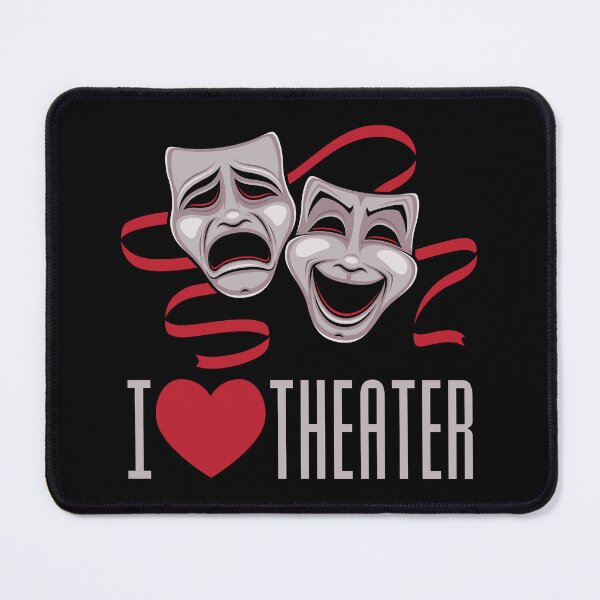 Item preview, I Love Theater Comedy And Tragedy Masks designed and sold by fizzgig.